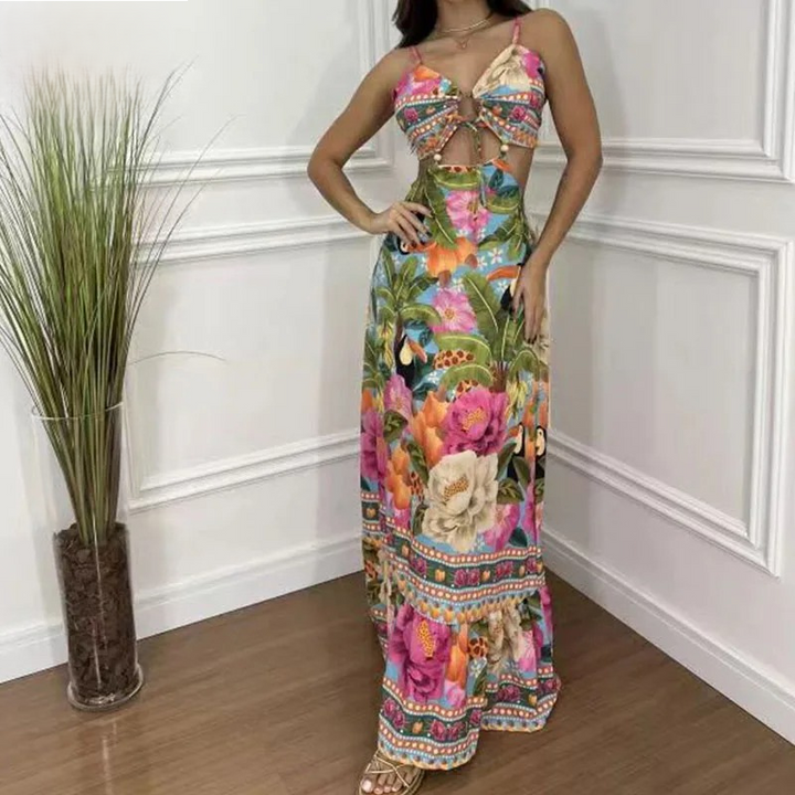 Evy™ |Tropical maxi dress