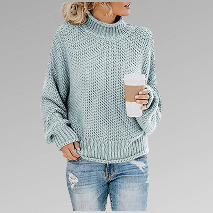 HELLENA - CLASSY TURTLENECK PULLOVER