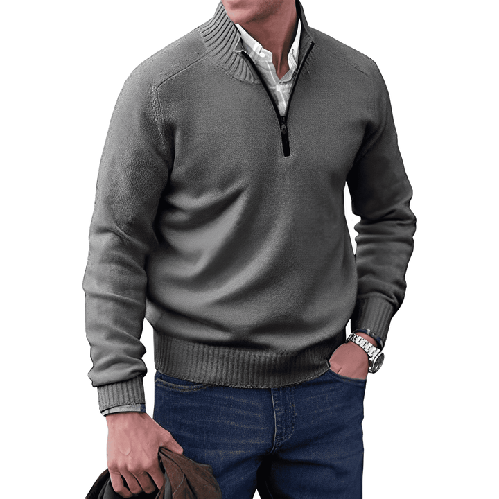 GIBSON - ELEGANT ZIP UP SWEATER