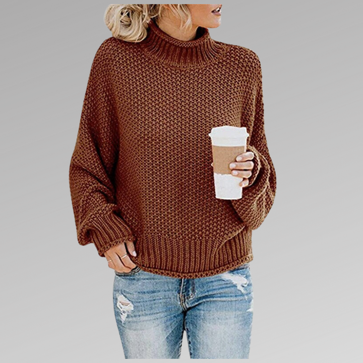 HELLENA - CLASSY TURTLENECK PULLOVER