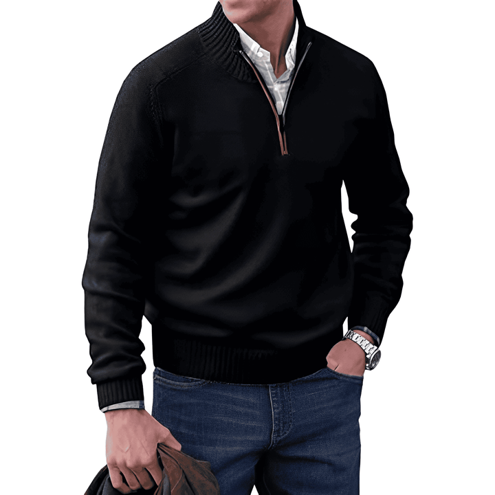 GIBSON - ELEGANT ZIP UP SWEATER