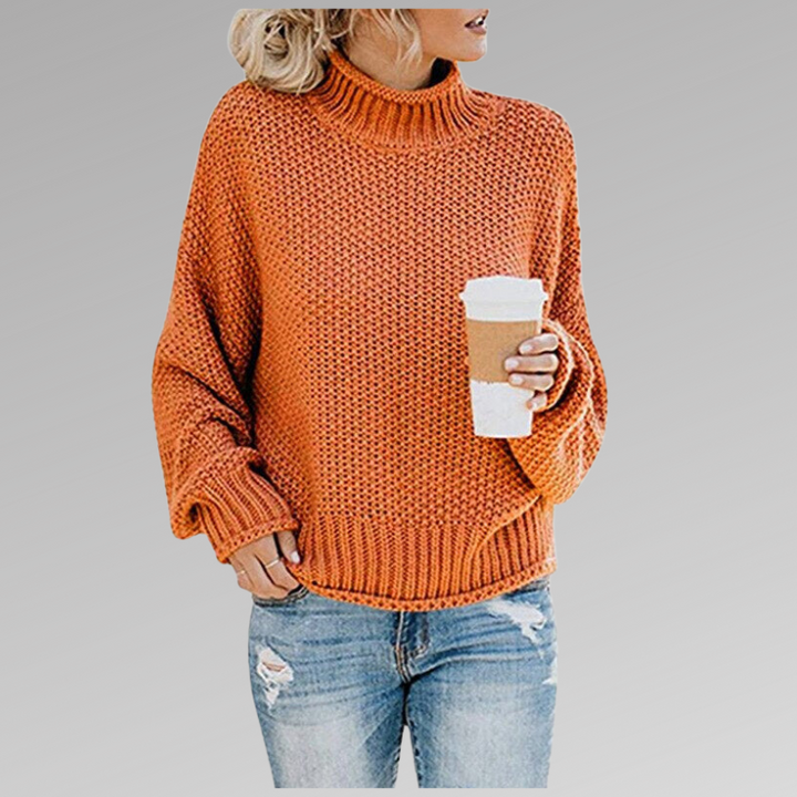 HELLENA - CLASSY TURTLENECK PULLOVER