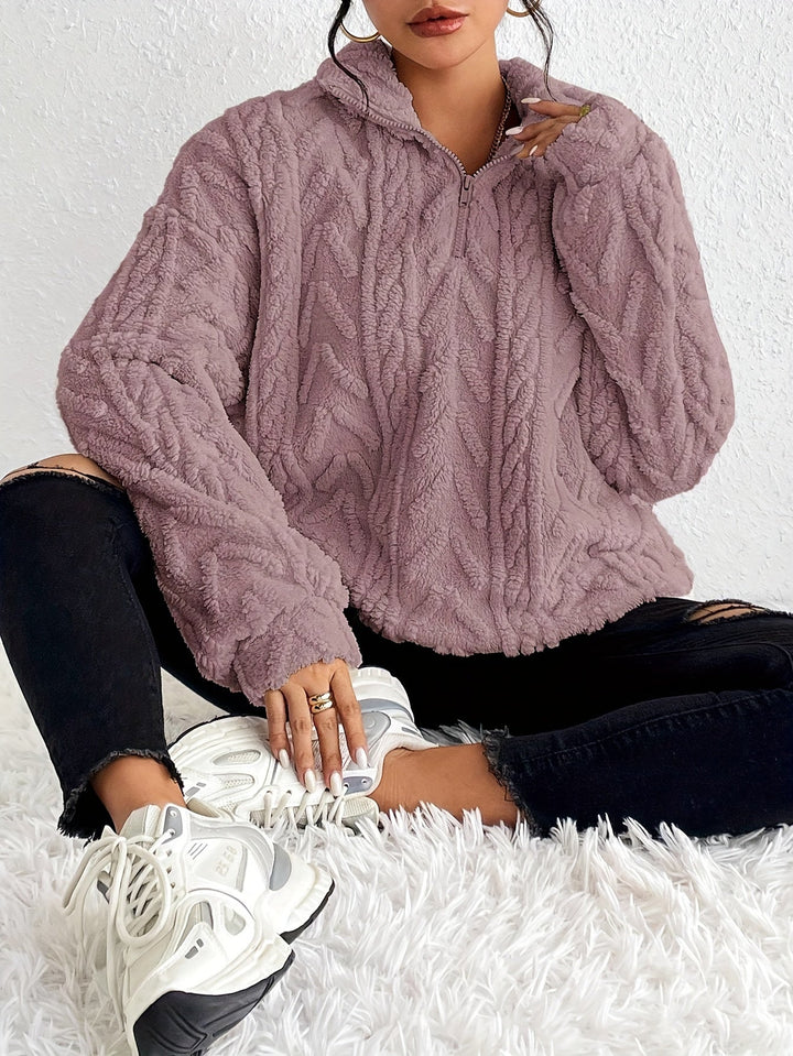 MILLIE - KNIT ZIP UP SWEATER