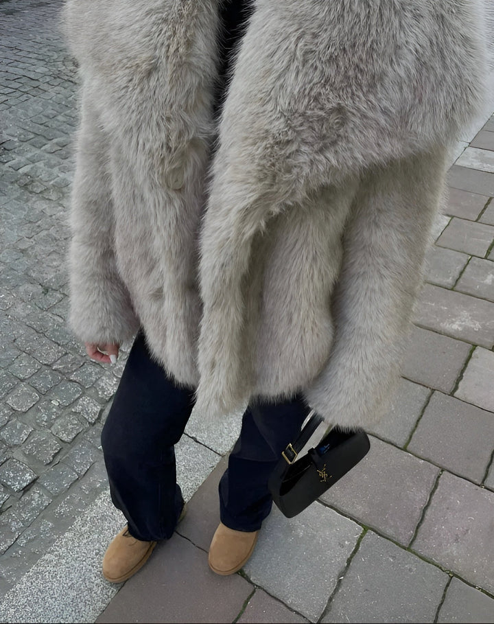 JULIE - VEGAN FURRY COAT