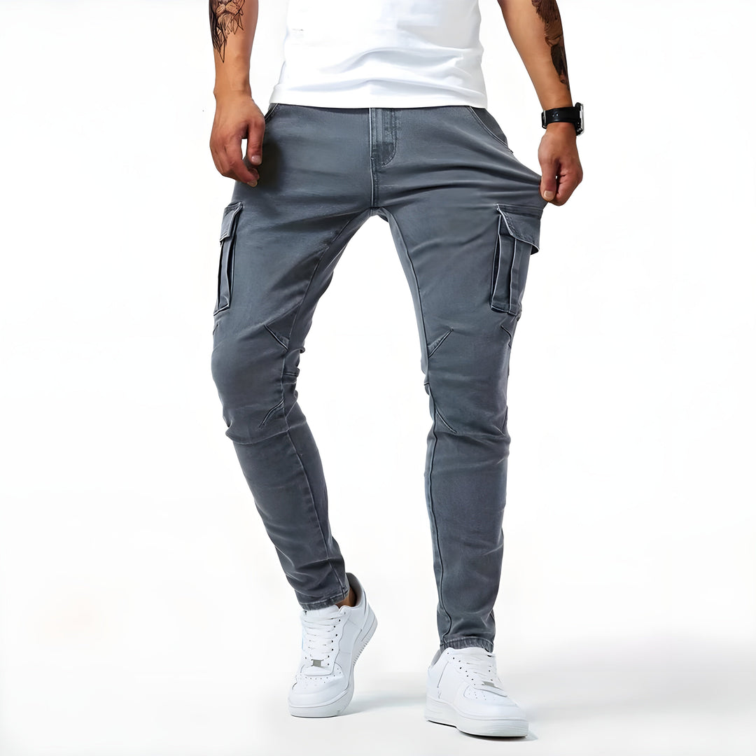 TOM - DENIM CARGO PANTS