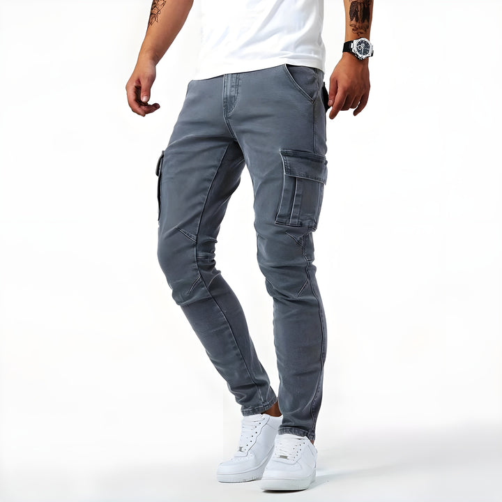 TOM - DENIM CARGO PANTS