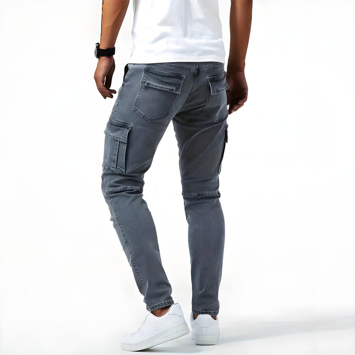 TOM - DENIM CARGO PANTS