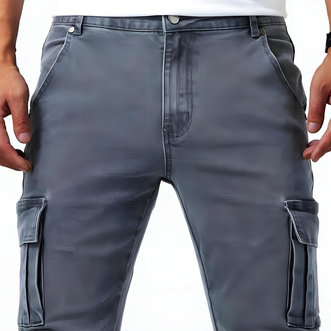 TOM - DENIM CARGO PANTS