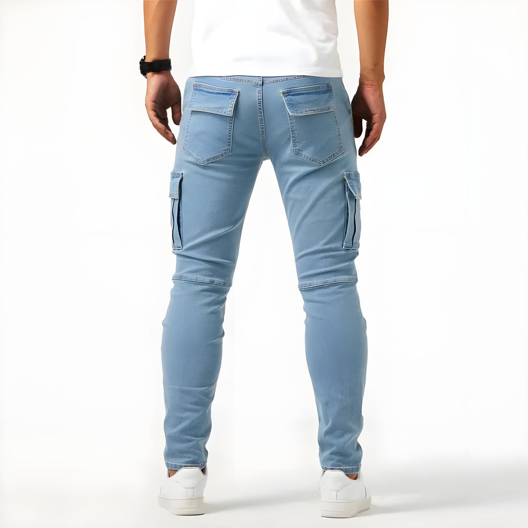 TOM - DENIM CARGO PANTS