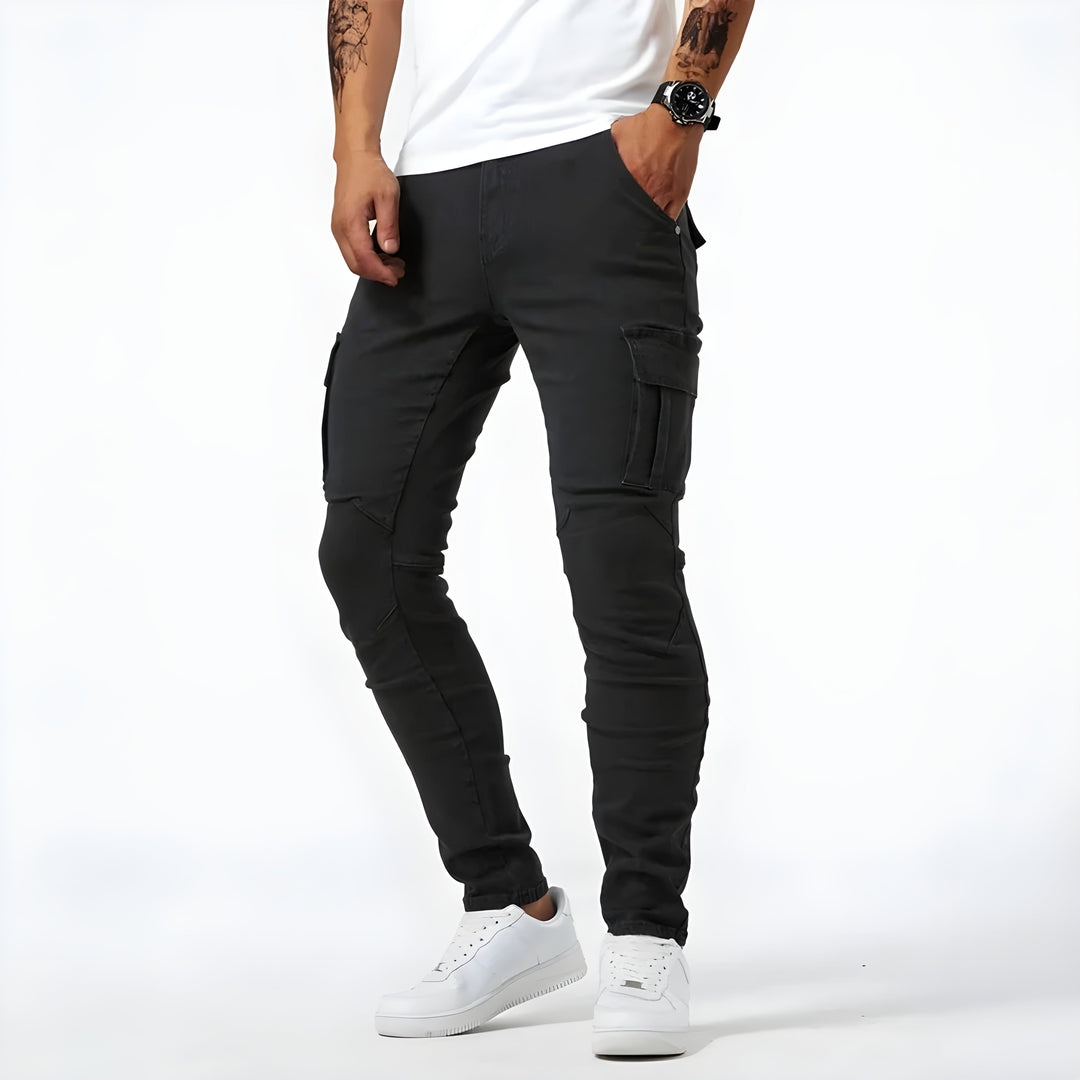 TOM - DENIM CARGO PANTS