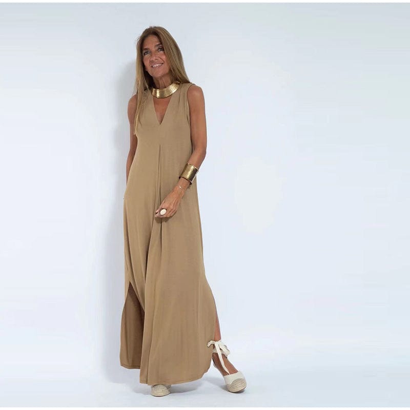 Clara - Elegant long dress + matching vest OFFERED