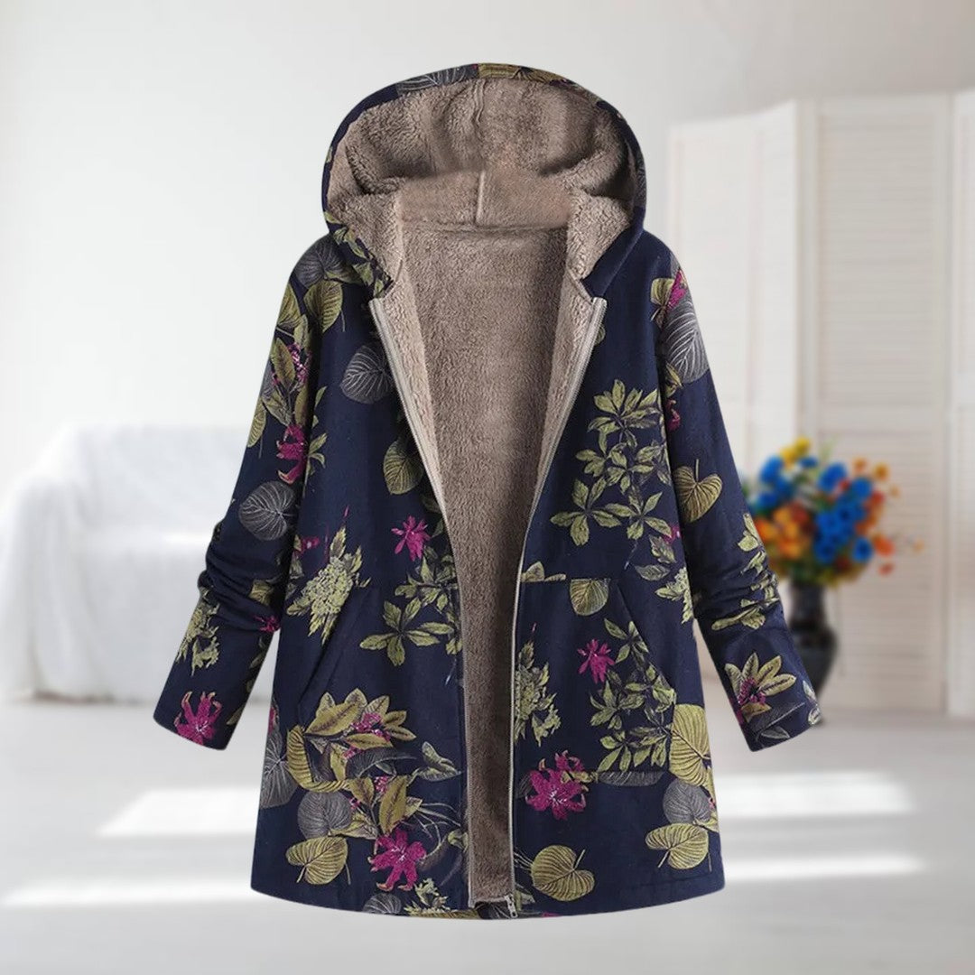 YVA - JACKET WITH FLORAL PRINT