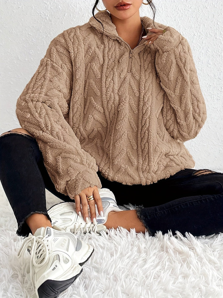 MILLIE - KNIT ZIP UP SWEATER