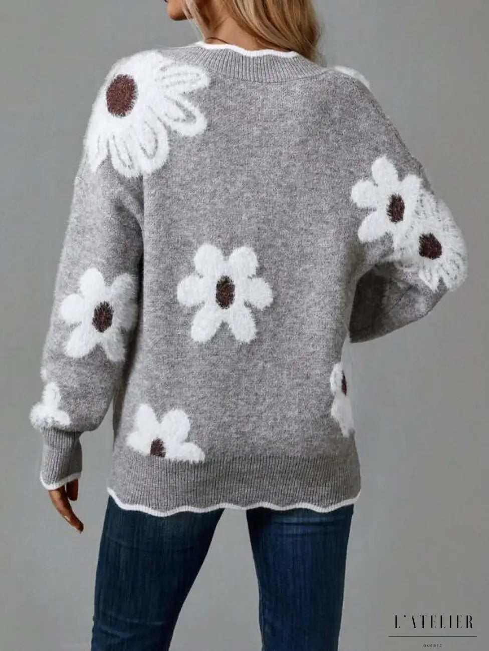 ELLEN - FLOWER SWEATER